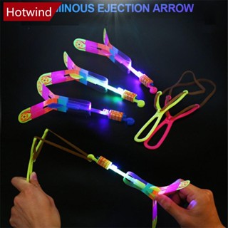 Hotwind ของเล่นจรวด มีไฟแฟลช LED หมุนได้ สําหรับเด็ก A7F4