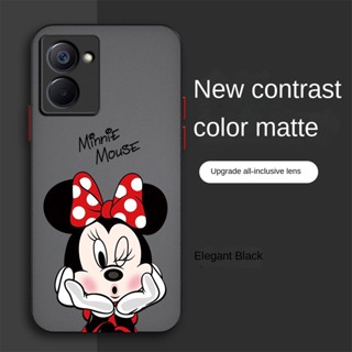 เคสโทรศัพท์มือถือ เนื้อแมตต์ ลายการ์ตูนมินนี่เมาส์น่ารัก สีสันสดใส สําหรับ Realme 10 Pro+ Plus C30 C30s C35 Narzo 50i 50A Prime