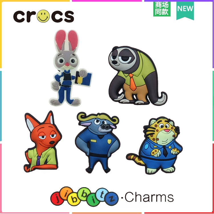 CROCS <3H> จิ๊บบิต ตีนตุ๊กแก จี้รองเท้า รูปสัตว์ กระต่าย คุณภาพสูง ของแท้ จิ๊บบิทซ์