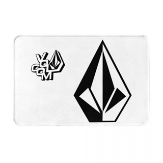 Volcom Stone (2) พรมเช็ดเท้า ผ้าสักหลาด กันลื่น ดูดซับน้ํา แห้งเร็ว สําหรับห้องน้ํา 16x24 นิ้ว พร้อมส่ง