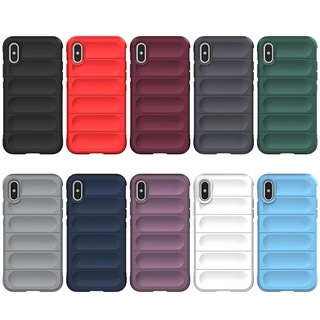 Lenuo เคสโทรศัพท์ซิลิโคน แบบนิ่ม สีพื้น กันกระแทก หรูหรา สําหรับ Apple iPhone XS Max XR X XS