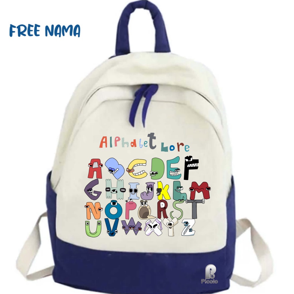 กระเป๋าเป้ LORE ALPHABET MOTIF SCHOOL สําหรับทุกเพศ