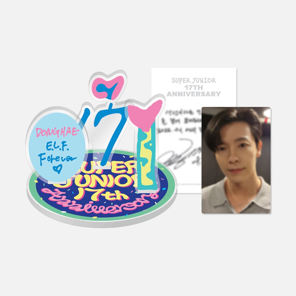 [Super Junior 17th Anniversary] - Acrylic Stand & AR Voice Card Set