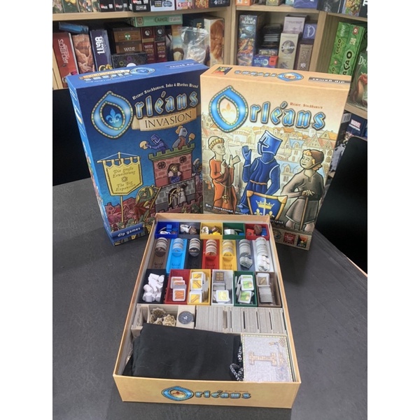 [Plastic] Orleans (Trade & Intrigue + 5th Player) Board Game: Organizer - ชุดกล่องจัดเก็บอุปกรณ์สำหร