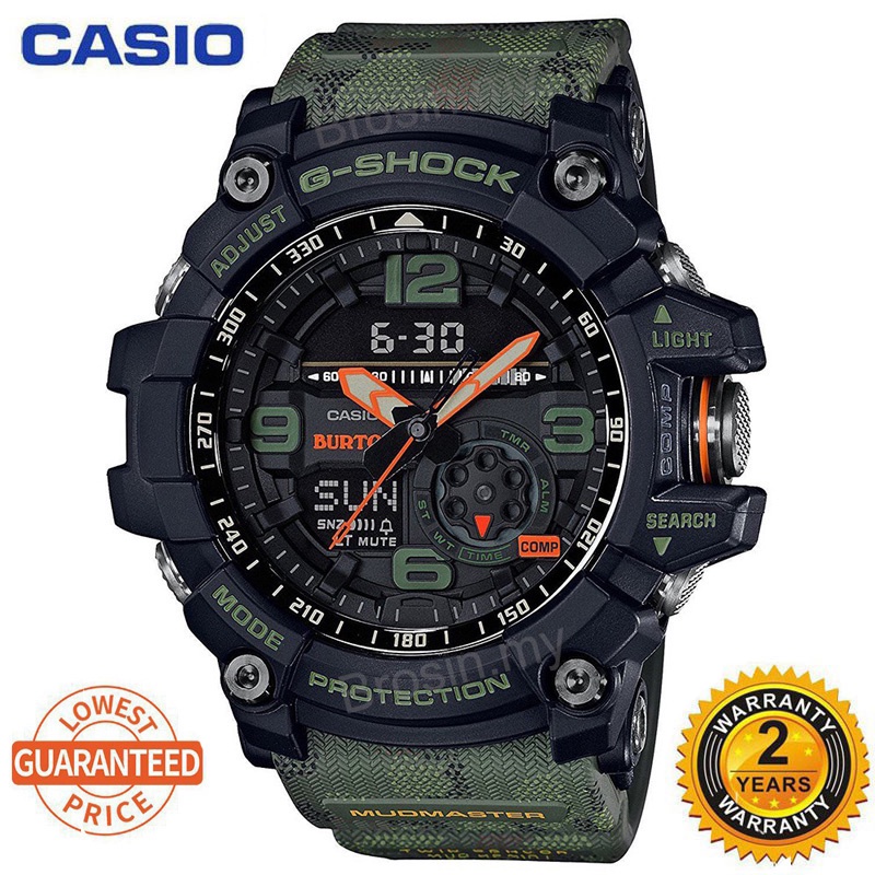 Casio G-SHOCK GG-1000 MUDMASTER Army สีเขียวนาฬิกาผู้ชายกีฬานาฬิกา GG-1000BTN-1A แฟชั่นกีฬานาฬิกา dK