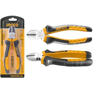 INGCO HDCP08168 คีมตัดปากเฉียง ด้ามหุ้มยาง 6 นิ้ว (160 มม.) Diagonal Cutting Pliers 6" (160 mm)