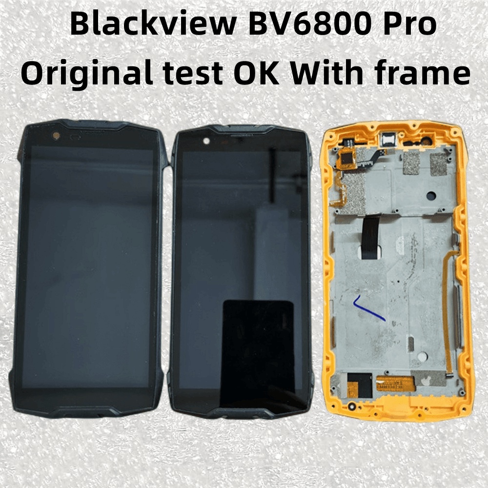สําหรับ Blackview BV6800 Pro หน้าจอสัมผัส Lcd โทรศัพท์มือถือโมดูลจอแสดงผลภายในและภายนอก BV6800Pro กร