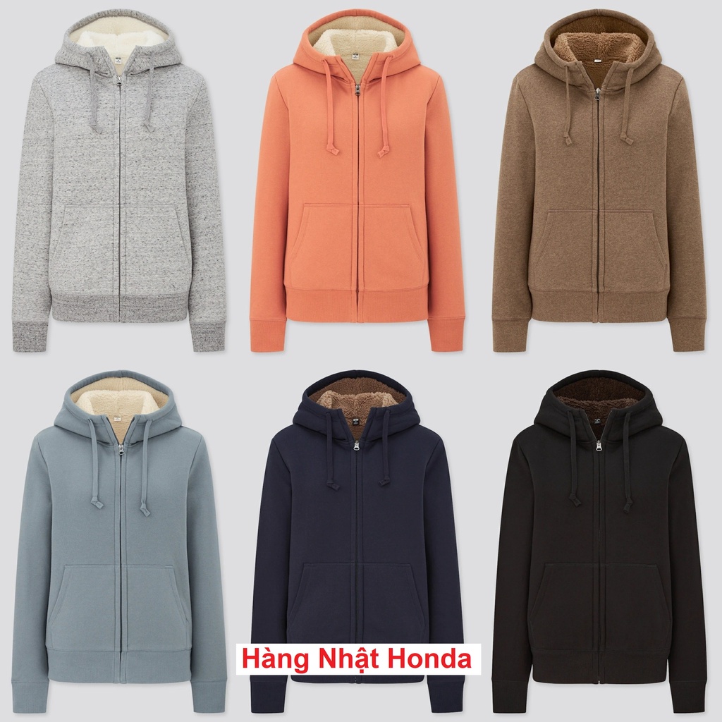 [Aut Uniqlo] เสื้อแจ็คเก็ตผ้าฟลีซ-Lined สําหรับผู้หญิง - Tag Japan
