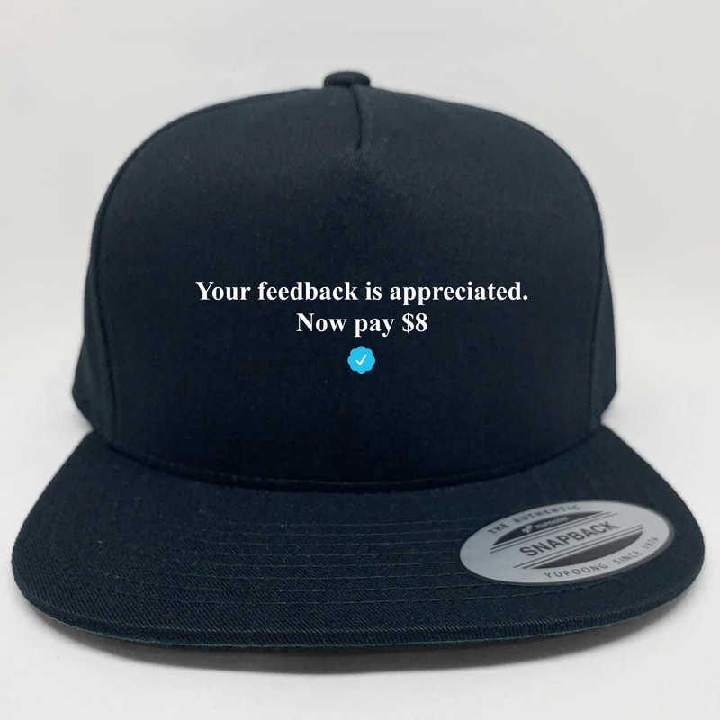 หมวก Twitter Blue Tick checkmark elon musk Snapback