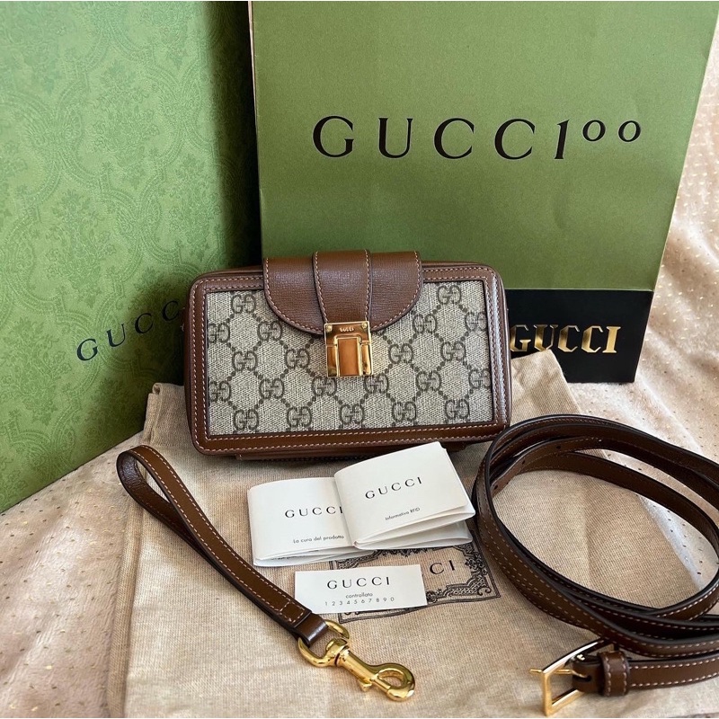 Gucci mini bag with clasp closure 2022