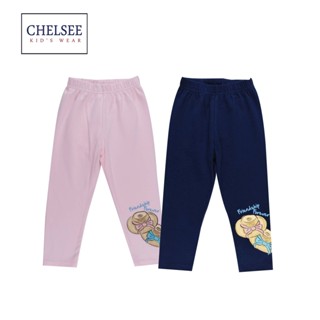 Chelsee กางเกงเลกกิ้ง เด็กผู้หญิง ลาย Friend Ship รุ่น 237807 ผ้า Cotton 95% Spandex 5% มีความยืดหยุ่น อายุ 2-10ปี