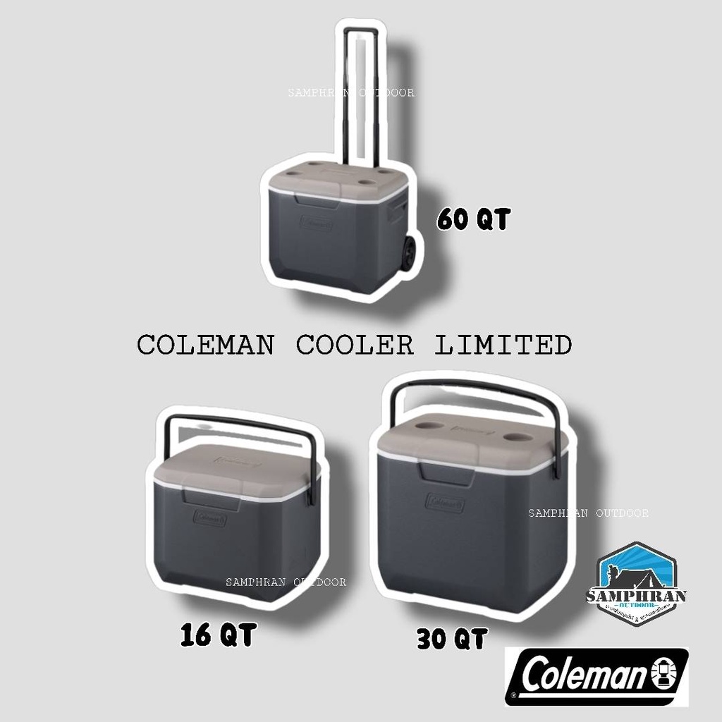 ❄️ กระติกน้ำแข็ง Coleman Cooler 16/30/60QT Black Japan สีดำ(พร้อมส่ง สวยมากๆ)