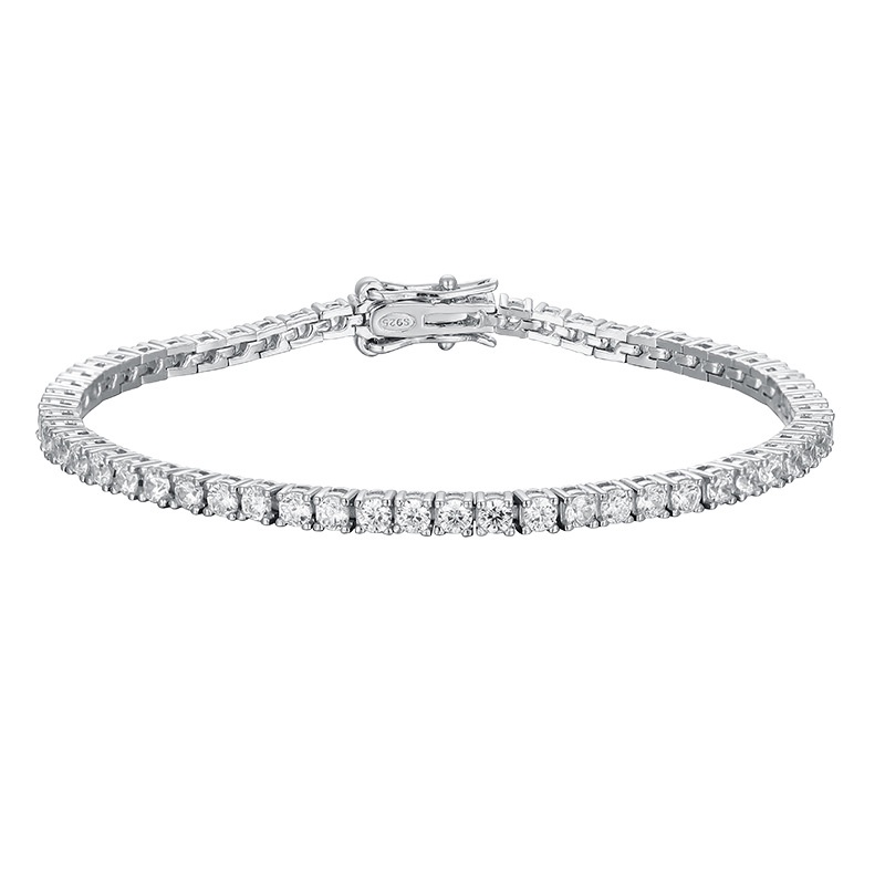 2.5mm moissanite diamond tennis bracelet for fashion