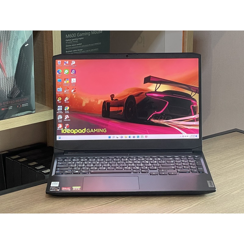 Lenovo IdeaPad Gaming 3 Ryzen 5 5600H SSD512GB RAM16GB RTX 3050 (4GB GDDR6)มือสองประกันศูนย์