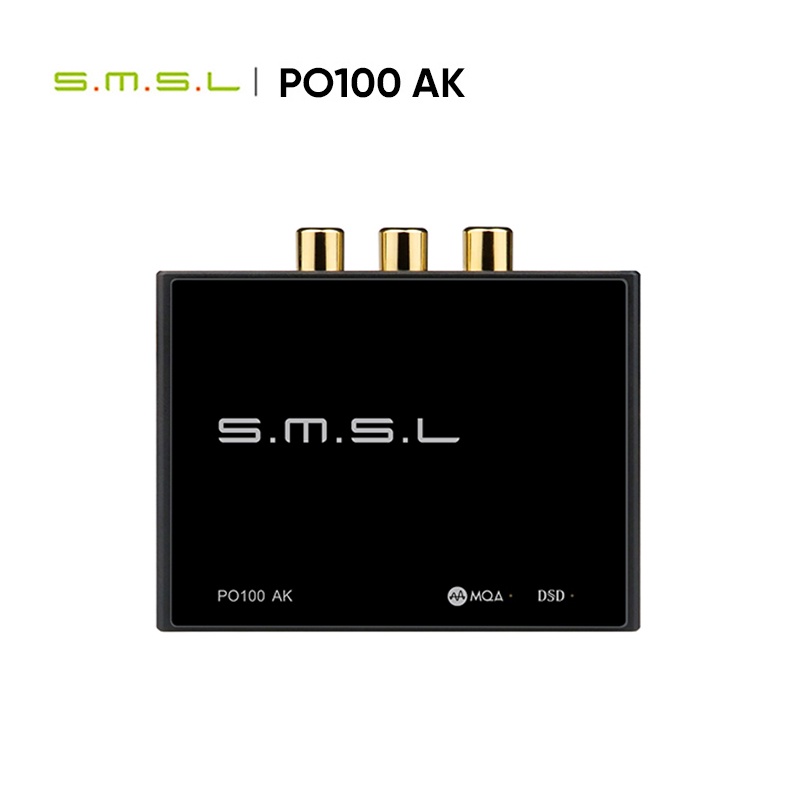 อินเตอร์เฟซดิจิทัล SMSL PO100 AK USB XOMS XU316 32bit 768Khz AK4493S MQA ถอดรหัสออปติคอลโคแอกเชียล เ