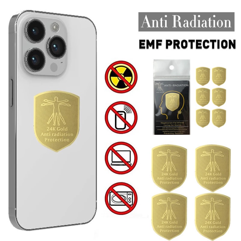 สติกเกอร์ป้องกันรังสี EMF สําหรับติดโทรศัพท์มือถือ แท็บเล็ต 1 ชิ้น