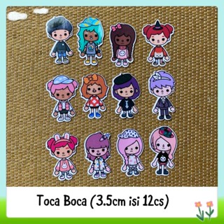 สติกเกอร์ toca life เคลือบเงา 12 ชิ้น