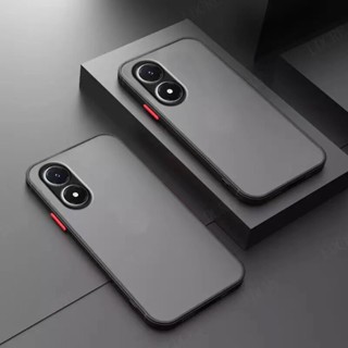 ส่งจากไทย Case OPPO A17 เคสโทรศัพท์ ออฟโป้ เคสกันกระแทก ปุ่มสีผิวด้าน กันรอยกล้อง ขอบนิ่มหลังแข็ง เคส Oppo A17
