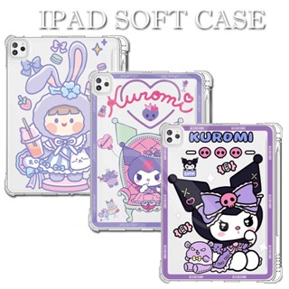 SANRIO เคส TPU ลายซานริโอ้ พร้อมช่องใส่ปากกา สําหรับ iPad gen 9 gen7 gen8 10.2 Air 5 Air4 Air 1 2 9.7 MiNi 1 2 3 4 5 6 12.9