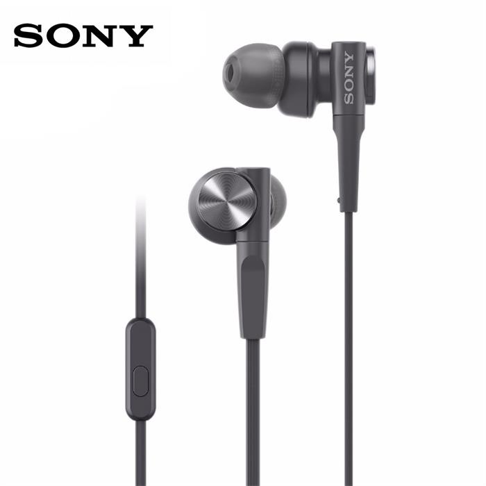 SONY MDR-XB55AP Premium In-Ear Extra Bass หูฟังสเตอริโอหูฟัง 3.5 มม.หูฟังแบบมีสายกีฬาแฮนด์ฟรี Mic ชุดหูฟัง