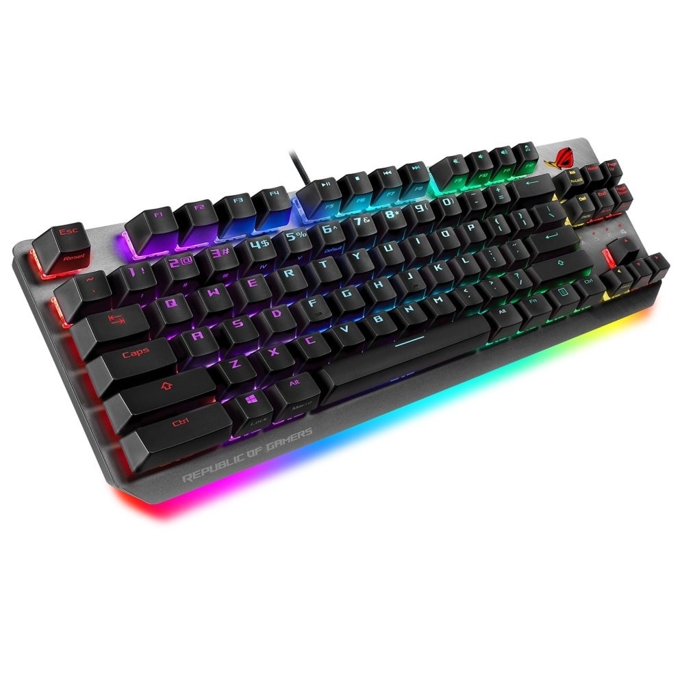 ASUS X802 ROG Strix Scope NX TKL Keyboard Gaming NX Mechanical with RED & BLUE Switches (THA/ENG) ปร