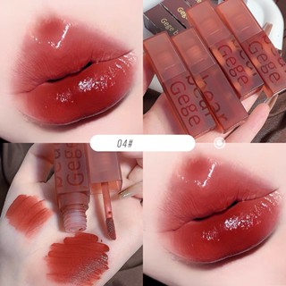 【พร้อมส่ง】ลิปสติก ลิปกลอส เนื้อแมตต์กํามะหยี่ กันน้ํา ติดทนนาน สีแดง