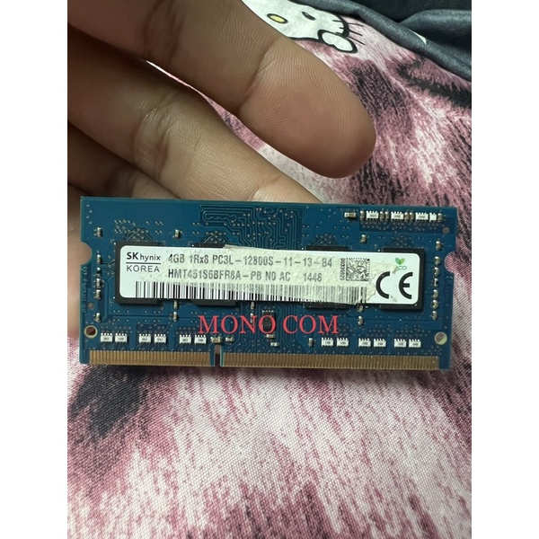 RAM โน๊ตบุ๊ค DDR3 4GB บัส 1600 (8 ชิพ)