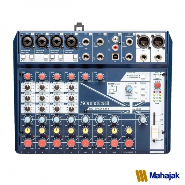 Soundcraft notepad 12fx มิกเซอร์ และ audio interface