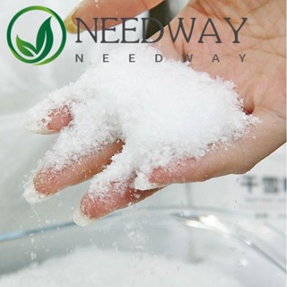 Needway ผงหิมะพลาสติก สีขาว ใช้ซ้ําได้ อุปกรณ์ประกอบฉาก สําหรับปาร์ตี้คริสต์มาส ตกแต่งบ้าน