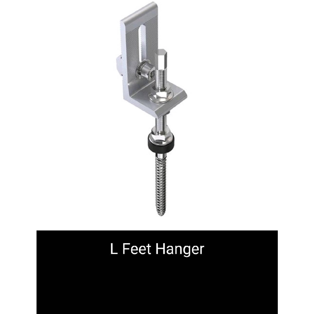 L Feet Hanger   (L Feet Hanger) ติดตั้งแผงโซล่าเซลล์ สำหรับหลังคากระเบื้องลอนคู่
