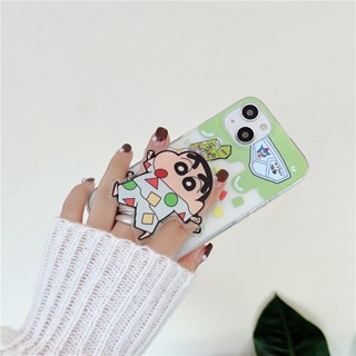 เคสโทรศัพท์มือถือ แบบนิ่ม ลายการ์ตูนชินจัง มีป็อบอัพ สําหรับ iPhone 11 12 13 14 PRO MAX iPhone14 iPhone14Pro