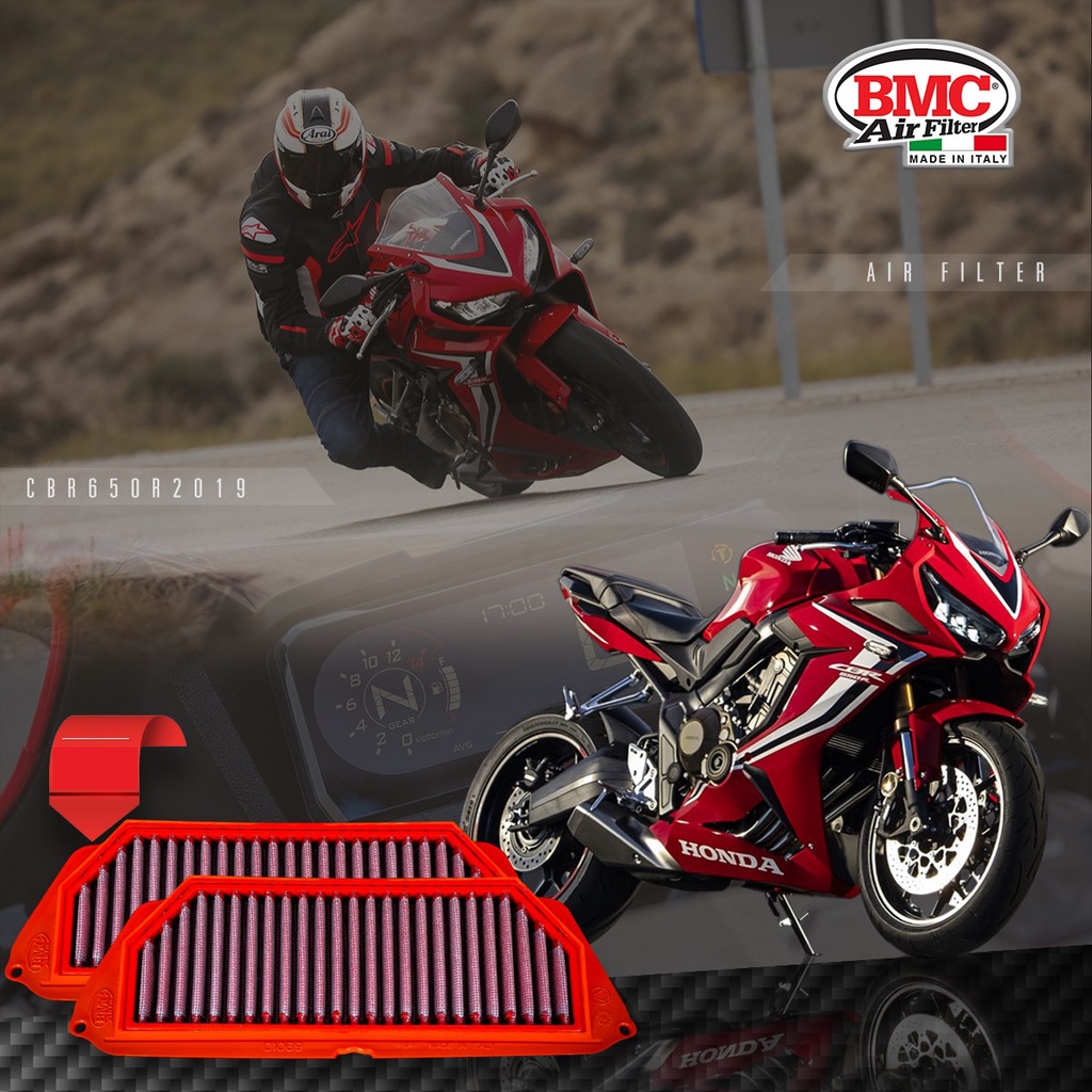 BMC กรองอากาศ CBR650R CB650R CB650 CBR650 2019-2023 กรองแต่งระดับโลก รหัส FM01069