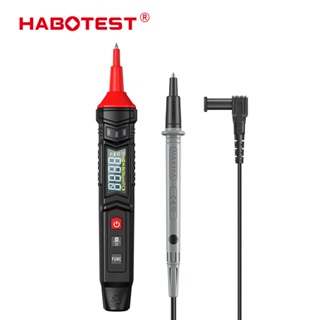 HABOTEST HT121 มัลติมิเตอร์ดิจิตอล ชนิดปากกา 600V DC/AC เครื่องทดสอบ แรงดันไฟฟ้า True RMS มัลติมิเตอร์ 4000 นับ โวลต์มิเตอร์ NCV สายไลฟ์สด และการตรวจจับลําดับเฟส