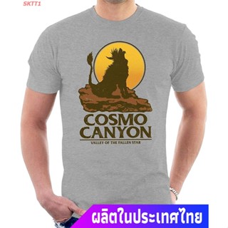 เสื้อยืดผู้ชาย90 เสื้อยืดลำลอง Cosmos Canyon Red XIII Final Fantasy VII Mens T-Shirt Sports T-shirt