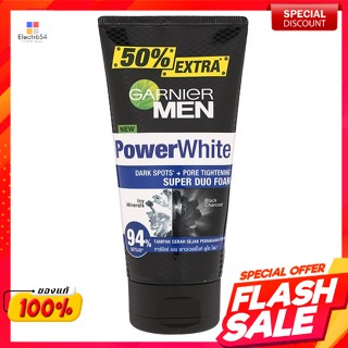 การ์นิเย่ เมน พาวเวอร์ ไวท์ ซูเปอร์ ดูโอ โฟม 150 มล.Garnier Men Power White Super Duo Foam 150 ml.