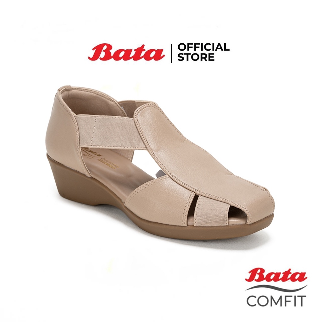 Bata Comfit บาจา คอมฟิต รองเท้าเพื่อสุขภาพรัดส้น ดีไซน์เรียบหรู สวมใส่ง่าย สำหรับผู้หญิง รุ่น GERDA สีบรอนซ์ 6518435