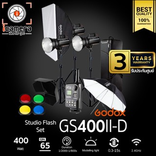 Godox Studio Flash GS400II-D SET ชุดไฟสตูดิโอ 400W - รับประกันศูนย์ Godox Thailand 3ปี ( GS400 II -D )