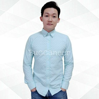 เสื้อเชิ้ตลายจุด ผ้าOxford by Buccaneer (สินค้าพร้อมส่ง)