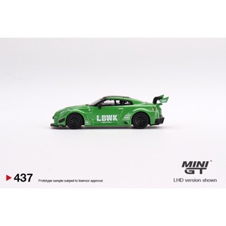 Mini GT No. 437 LB-Silhouette WORKS GT NISSAN 35GT-RR Ver.2 Apple Green