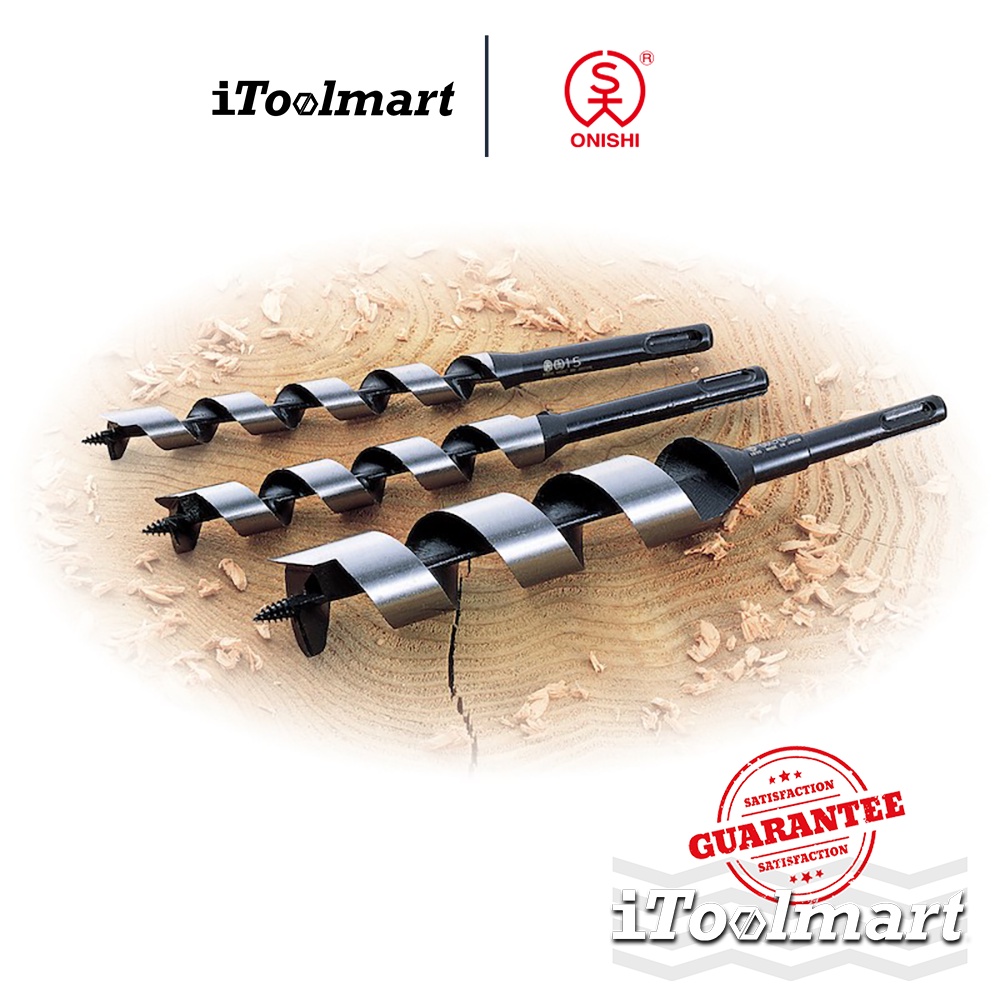 ONISHI No.25-VX ดอกสว่านเจาะไม้ ก้าน SDS-Plus มีขนาดให้เลือก 10 mm. - 29 mm.