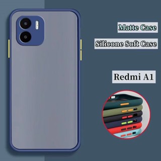 ขอบสีผิวด้าน Case Redmi A1 เคสกันกระแทก ขอบนิ่มหลังแข็ง เคสมือถือ XIAOMI REDMI A1