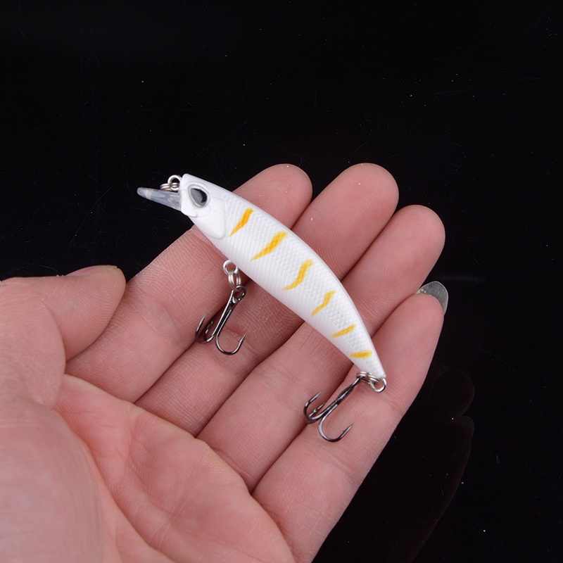 เหยื่อปลอม ตกปลา fishing lure 6.5 cm เหยื่อปลั๊ก ดำตื้น (มีสินค้าพร้อมส่งในไทย) - รูปที่ 6