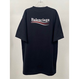 HH [PRE ORDER]เสื้อยืด BALENCIAGA [NEW] Oversize Unisex สวย เรียบ ไม่ซ้ำใคร [Limited Edition] เสื้อยืดคอกลมผ้าฝ้าย