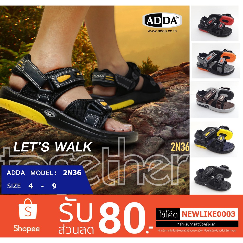 😍 รองเท้ารัดส้น ADDA รุ่น 2N36 – 👨‍🦰👩‍🦰 ใส่สบาย คล่องตัว ทุกไลฟ์สไตล์!