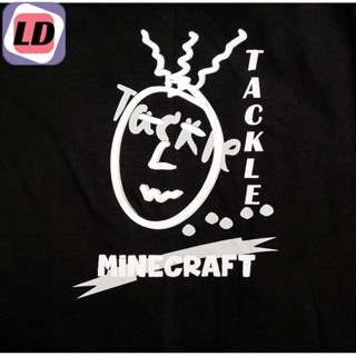 LD เสื้อ Tackle4826 TackleMinecraft (สีขาว/สีดำ) Cotton 100% นุ่มใส่สบาย