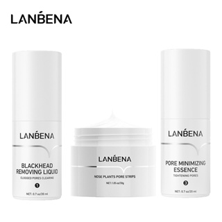 LANBENA Blackhead Remover Mask Set Nose Face Pore Black Dots Cleansing Shrinking Pore Minimize Peeling Deep Cleansing Sk
