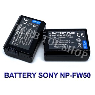 (Pack2)NP-FW50 / FW50 Camera Battery For Sony Alpha A3000,A5000,A6000,A6500,A7,A7II,A7S,A7SII,A7R,A7RII,A35,A55,RX10