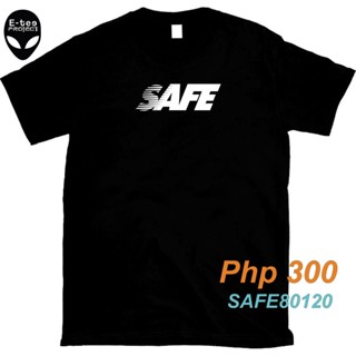 เสื้อยืดผ้าฝ้าย เสื้อยืดพิมพ์ลายพรีเมี่ยม Safe เสื้อยืด (80120)