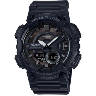 [ของแท้] Casio นาฬิกาข้อมือ AEQ-110W-1BVDF ของแท้ รับประกันศูนย์ CMG 1 ปี