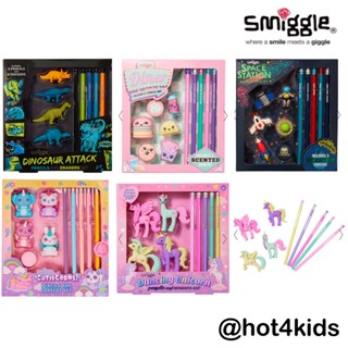 ✅smiggle สมิกเกอร์ pencil writing set เซ็ทดินสอไม้ + ยางลบ 💰จ่ายปลายทางได้💵แท้ 💯